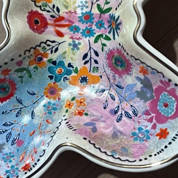 Natural Life Butterfly Floral Dish - Picture 3 of 5